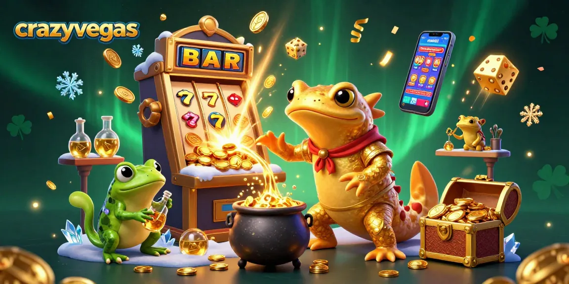 Experience thrilling wins at crazyvegas with giant alchemist and golden slot treasure.