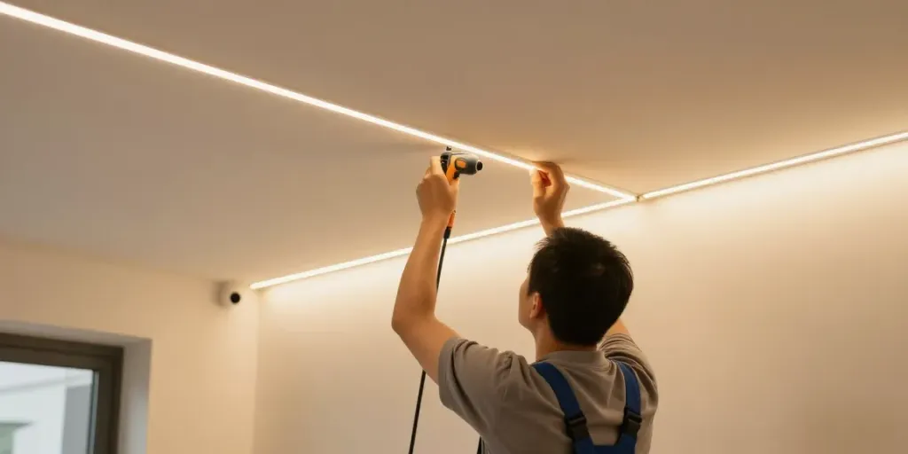 Montaj banda led 220v de către un profesionist, serviciu local de încredere.